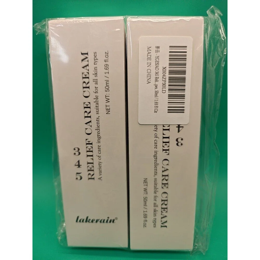 345 Relief Cream, Niacinamide Face Moisturizer with PanthenolTwo Pack